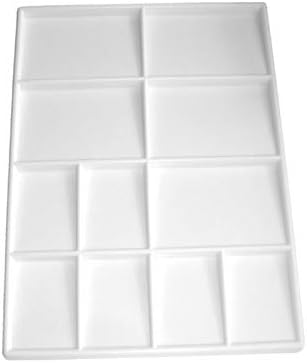 Lexicon Select 11 Well Flat Paint Mixing Palette for Acrylics, Oils, Watercolors