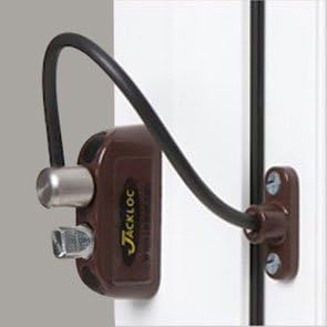 Jackloc Window Restrictor Push &amp; Turn Brown by Jackloc