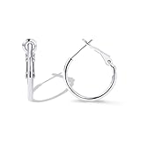 PAVOI 14K Gold Plated Sterling Silver Post Hoops