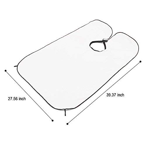 Beard Catcher Apron,Shaving Trimmer Apron,Bagvhandbagro New Design Beard Care Shave Apron Bib Catcher for Man Shaving (White)