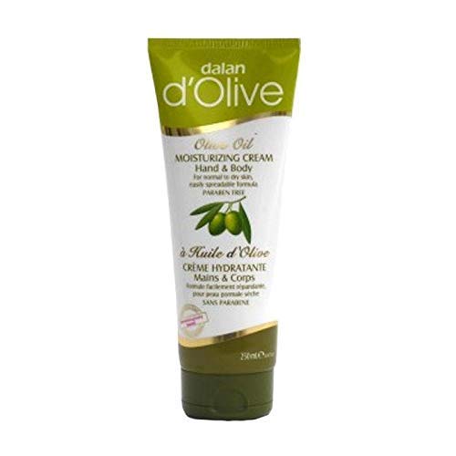 Dalan D'olive Moisturizing Hand & Body Cream, White, 8.4 Fluid Ounce