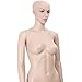 Giantex Female Mannequin Plastic Realistic Display Head Turns Dress Form w/ Base