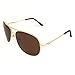J+S Premium Military Style Classic Aviator Sunglasses, Polarized, 100% UV protection