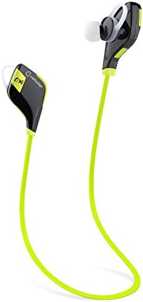 Cellaller Bluetooth Wireless Noise Cancelling Sweat Proof Sports Headphones with Microphone - Green