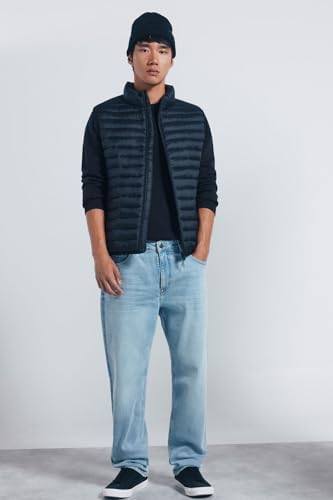Chaleco Puffa Ligero Resistente Al Agua, Negro, S