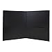 JAM PAPER Heavy Duty Plastic 2 Pocket Extra Tough School Folders - Black - 6/Pack