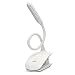 Led Clip Reading Book Light-Raniaco Daylight 12 LEDs USB Rechargeable Reading Lamp-3 Brightness,Touch Switch Bedside Book Light with Good Eye Protection Brightness primary