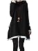 MedeShe Women's Long Sleeved Cotton Knitted Sweater Pull Over Dress US 10/12 (Black)