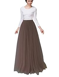 Vestido largo de tul para dama, largo hasta el suelo, para boda, damas de honor, vestido de fiesta de tutú