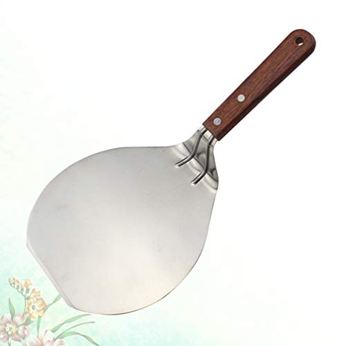 CLISPEED Rvs Ronde Pizza Peel Bakken Schop Paddle Cake Lifter Transfer Tray voor het bakken van Pizza Brood Cake Taart - Afbeelding 8