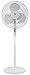 HomePoint 16 Inch Standing Oscillating Pedestal Fan with Adjustable Height and 3 Speeds for Living Room, Office, Basement, or Bedroom, White