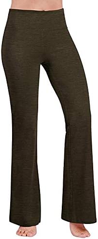 BYOGAZT@ Yoga Pants Power Flex Boot Cut Yoga Pants Tummy Control Workout Running Exercie Gym Cleggings 4 Way Stretch Boot Leg Yoga Pants