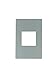 Legrand adorne 1-Gang Wall Plate (1, Magnesium)