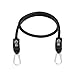 Bodylastics Stackable Resistance Band with Patented Snap Reduction Tech - Single Black Exercise Band, Heavy Duty Malaysian Latex, Iron Clips, 19lb to 80lb (Max)