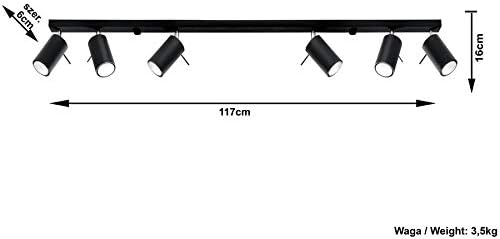 SOLLUX lighting Ring 6L Ceiling Light with 6 Spotlights - Image 4