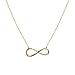 Charm Pendant Necklace, 14K Gold Plated Dainty Chain Necklace Infinity Lovely Knot Necklaces for Women