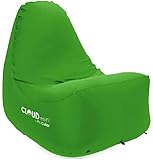 The Cloud Chair - Inflatable Lounger - Portable Luxury Outdoor Seating  - Water Resistant & Tear Resistant Ripstop Nylon - Ultra Lightweight - Use on Any Surface [Green]