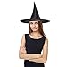 Windy City Novelties Black Witch Hat for Halloween - Fits Adults and Kids