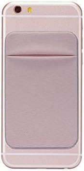 Phone Card Holder, Bagent Stick on Lycra Credit Card ID Wallet Cases Pouch Pocket Sleeves for iPhone, Android and all Smartphones (Pink)