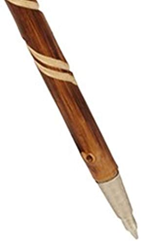 Stock-Fachmann Wandelstok, gevlamd, gedraaid met hoorn en lus, echt houten stok, pilgerstok, van kastanjehout, lengte… - Image 5