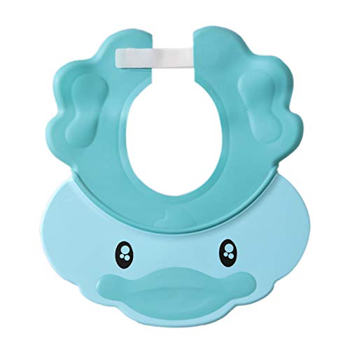 Petyoung Adjustable Baby Shower Cap with Ear Protection, Silicone
