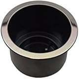 Recliner-Handles Replacement Two Tier Cup Holder for Sofa Sectional Couch Cup Holder with Chrome Lip