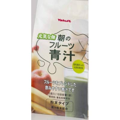 ヤクルト 朝のフルーツ青汁 7g×15袋(大分県産大麦若葉使用)商品画像
