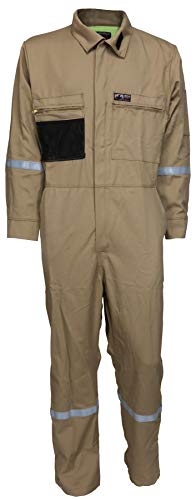 MCR Safety Summit Breeze Flame Resistant FR Coveralls, 7 oz Cotton, Work Covera…