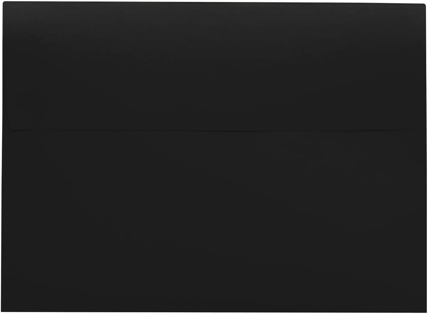 Darling Souvenir A1 Black Invitation Envelopes (3 5/8 x 5 1/8) Straight-Flap 80 LBS Self-Adhesive Perfect for Weddings, Birthday, Baby Shower,Bridal Shower -Packs & Colors Available