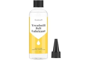 GODORA 100% Silicone Treadmill Lubricant/Treadmill Lube, 4 Ounces Premium Silicone Oil for Treadmill Belt Lubrication, Easy to Apply Treadmill Belt Lubricant Oil, Suitable for Nearly All Type of Treadmills