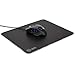 ENHANCE Aluminum Metal Gaming Mouse Pad - Hard XL Mouse Mat Surface, Non-Slip Rubber Base & High Accuracy Optimized Tracking - Brushed Metal Sleek Surface for Responsive Control - Black