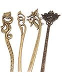 HUELE Pack of 4 Retro Hair Chopsticks Vintage Hair Stick Chignon Pin