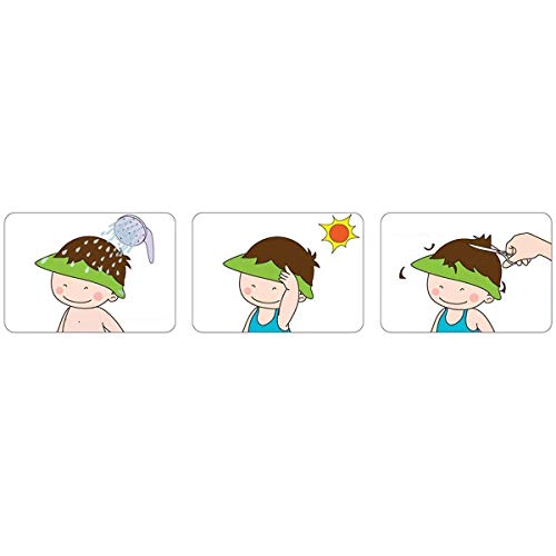 image for YIFEI 2 PCS Safe Protection Bath Cap - Shower Bathing Cap Soft Shampoo