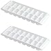 Rubbermaid -White Ice Cube Tray, 16 cube trays (Pack of 2)