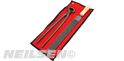 FARRIERS HORSE HOOF FILE & PINCER SET