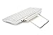 Cooper Cases(TM) K2000 Sony Xperia Z4 Tablet LTE / WiFi Bluetooth Keyboard Dock in White (US English QWERTY Keyboard, Built-in Viewing Stand, Android / iOS / Windows compatible)