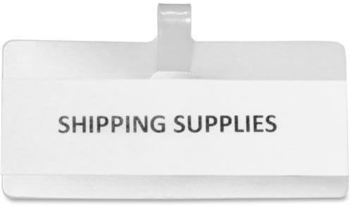Panter WL3515 Wire Rack Shelf Tags - 3.5" Width x 1.5" Height - White