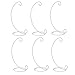 Artliving (6 Pack Ornament Display Stand, White Iron Hanging Stand Rack Holder for Hanging Glass Globe Air Plant Terrarium, Witch Ball, Christmas Ornament and Home Wedding Decoration