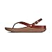 FitFlop New Women's Flip Leather Sandal Dark Tan 7