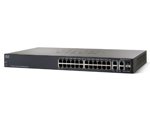 Click Here to See More Images Cisco SF300-24 24-Port 10/100 Managed Switch with Gigabit Uplinks (SRW224G4-K9-NA)