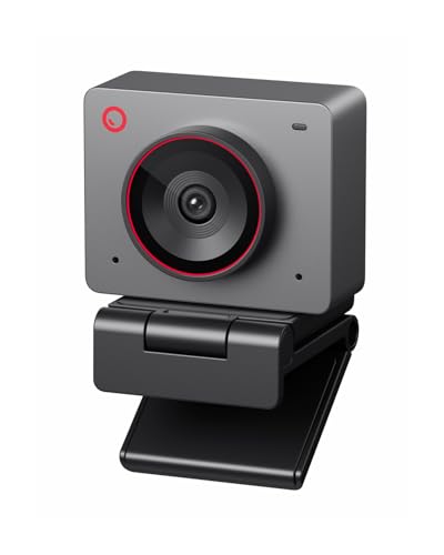 OBSBOT Meet 2-4K Webcam für PC mit 1/2" Sensor, KI Framing& Autofokus, Beauty-Modus, Gestensteuerung, 60 FPS, Zwillingsmi, Leicht USB Kamera für Strea
