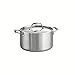 Tramontina Covered Sauce Pan Stainless Steel Tri-Ply Clad 6 Qt, 80116/040DS