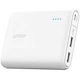 Anker PowerCore 10400mAH 2-Port Ultra Portable Charger for Apple iPhone, iPad, Samsung Galaxy (White)