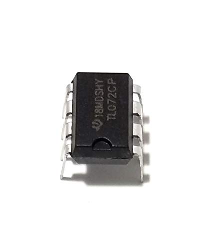 Texas Instruments TL072CP IC Operational Amplifier with Machined Socket (Pack of 1)