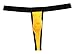 JAXU Men's Breath Hole Mini Pouch Thong Underwear XL Yellow