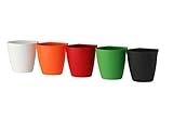 IKEA Bygel Containers, White, Orange, Red, Green, Black (5 total Containers)