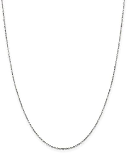 925 Sterling Silver 0.5mm Flat Cable Link Chain Necklace 16"