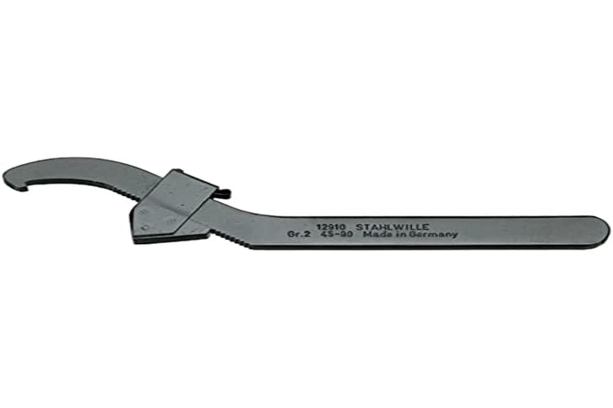 Stahlwille 44010002 12910 Adjustable Hook Spanner, 2 Size, 45mm-90mm Opening, Pack of 5