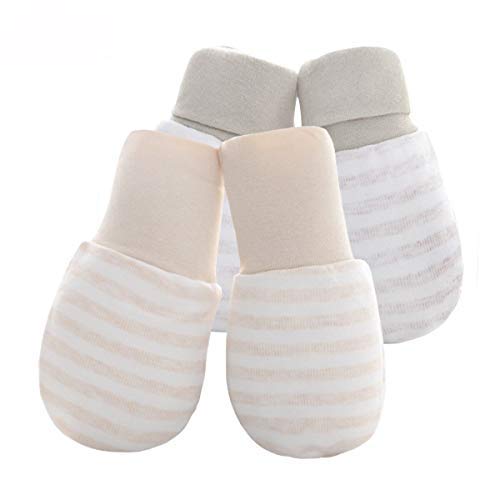 JINTN Newborn Cashmere Knit Warm Gloves Baby Full Finger Winter Thermal Gloves Anti-Scratch Fleece lined Infant Toddler Thicken Cotton Boys Girls Mittens Xmas Gifts