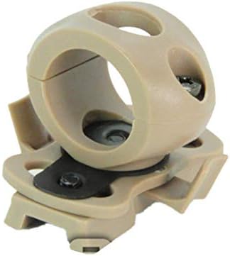 haoYK Quick Release 1" Flashlight Clamp Holder Mount Bracket Tactical Helmet Accessories for MICH FAST Helmet Side Rail